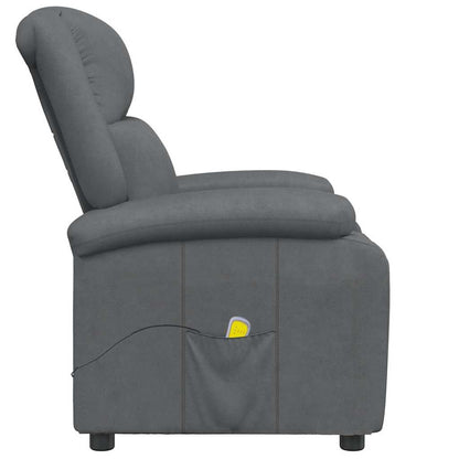 vidaXL Massage Chair Grey Faux Leather