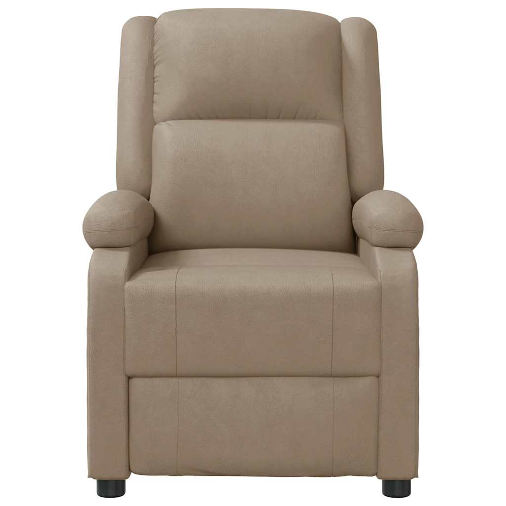 vidaXL Massage Chair Cappuccino Faux Leather
