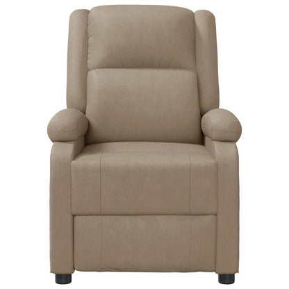 vidaXL Massage Chair Cappuccino Faux Leather