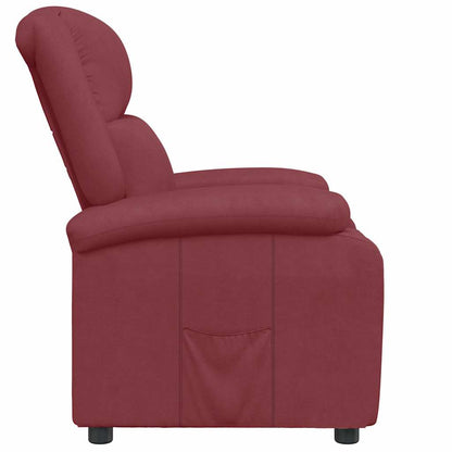 vidaXL Recliner Chair Wine Red Faux Leather