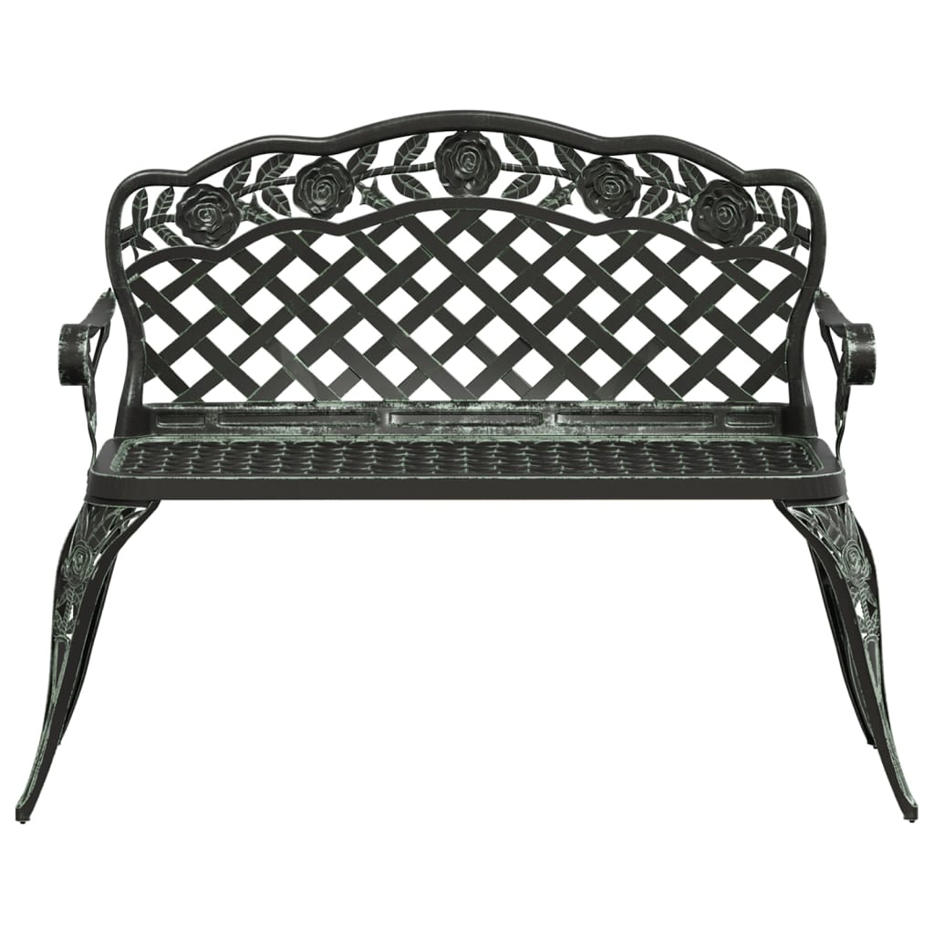 vidaXL Garden Bench | Green | Cast aluminium | Medium | Durable | Garden Bench