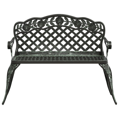 vidaXL Garden Bench | Green | Cast aluminium | Medium | Durable | Garden Bench
