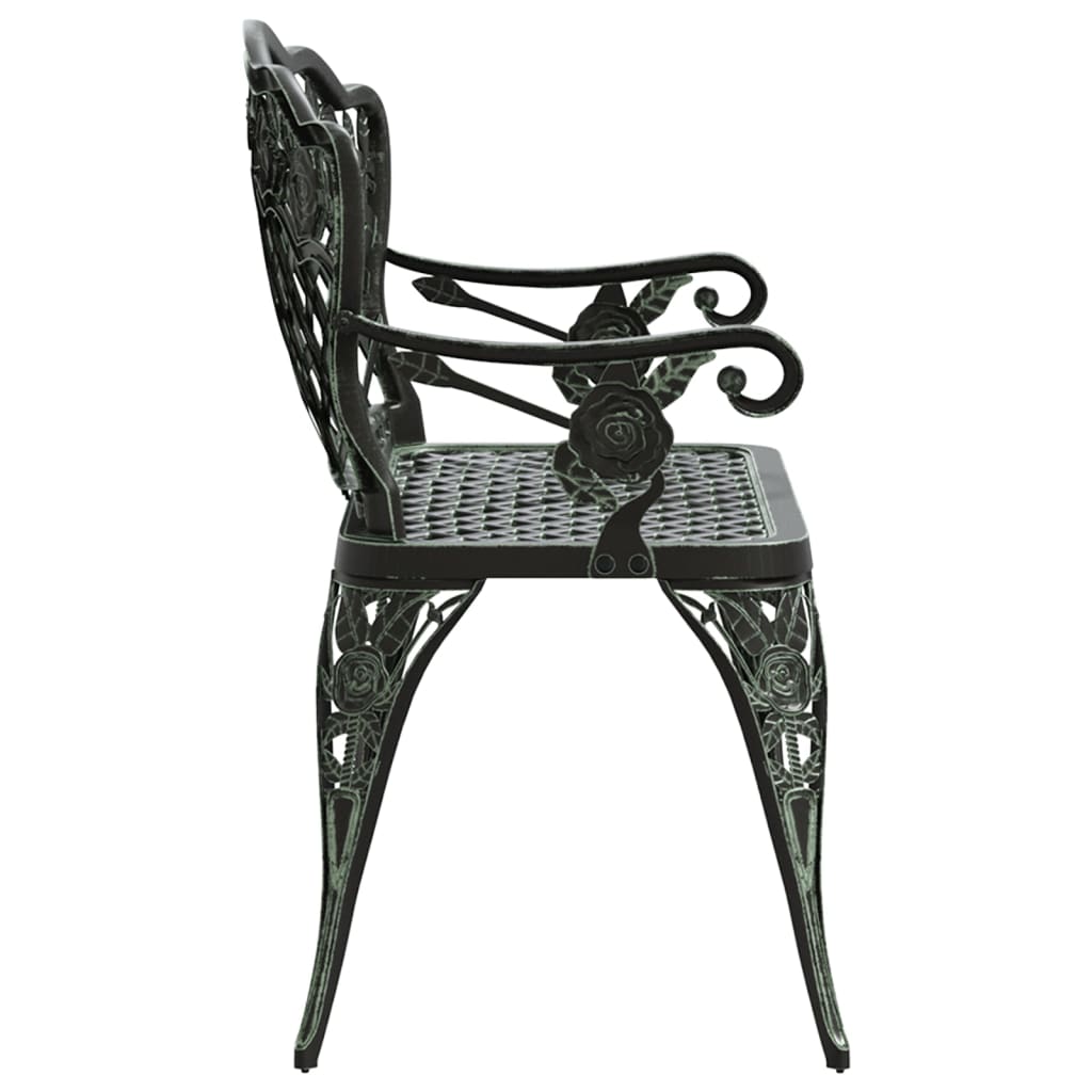 vidaXL Garden Bench | Green | Cast aluminium | Medium | Durable | Garden Bench