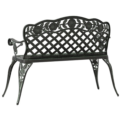 vidaXL Garden Bench | Green | Cast aluminium | Medium | Durable | Garden Bench