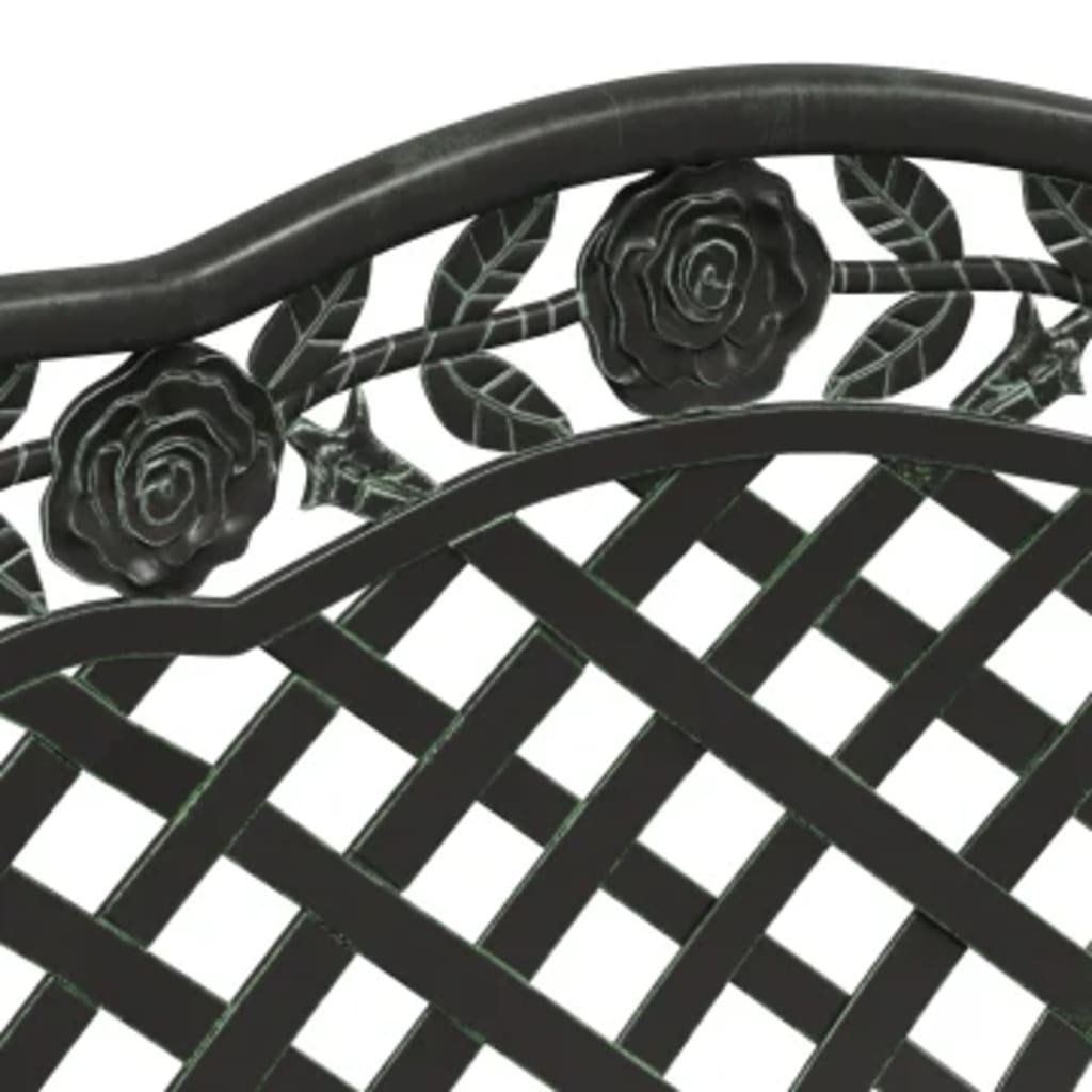 vidaXL Garden Bench | Green | Cast aluminium | Medium | Durable | Garden Bench