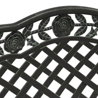 vidaXL Garden Bench | Green | Cast aluminium | Medium | Durable | Garden Bench
