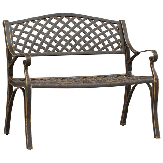 vidaXL Garden Bench | Bronze | Cast Aluminium, Cast Iron | Medium | Durable
