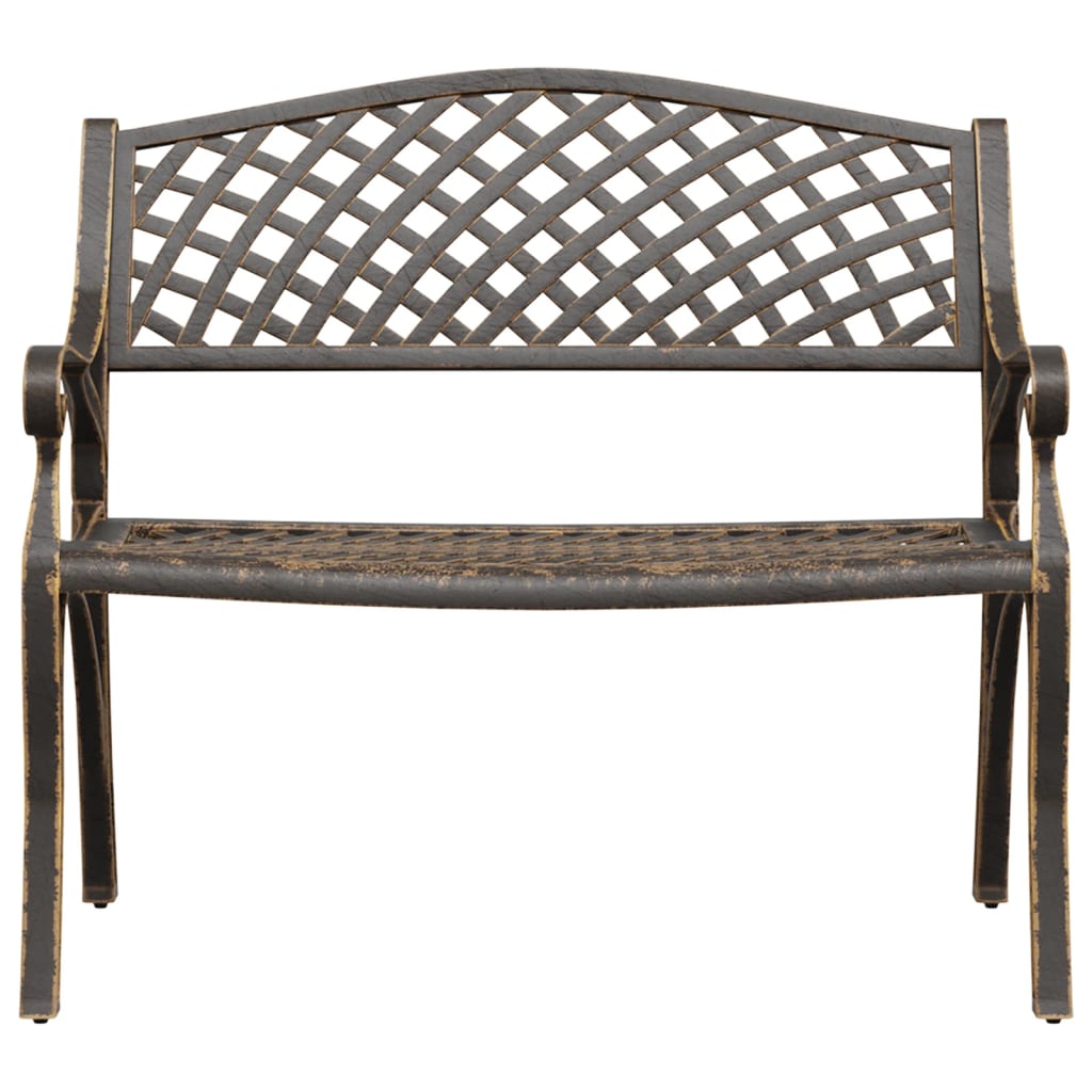 vidaXL Garden Bench | Bronze | Cast Aluminium, Cast Iron | Medium | Durable