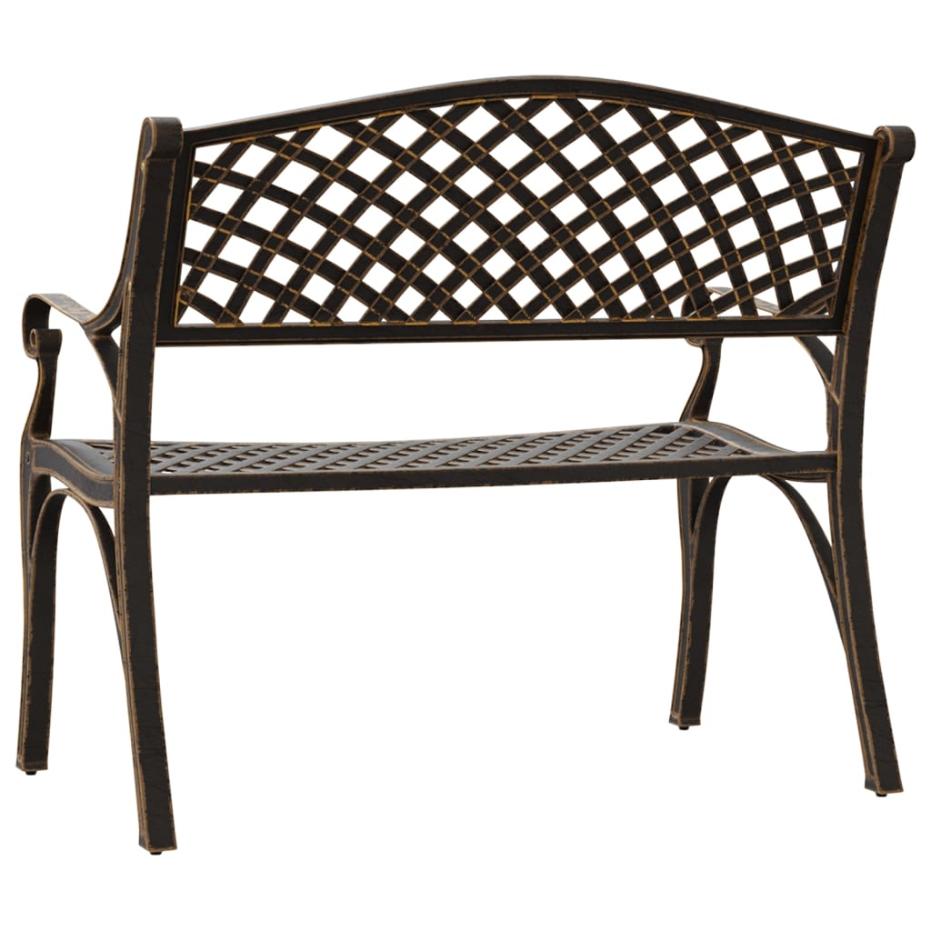 vidaXL Garden Bench | Bronze | Cast Aluminium, Cast Iron | Medium | Durable