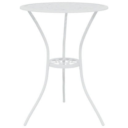 vidaXL Bistro Set | White | Cast aluminium | Small | Durable | Bistro Set