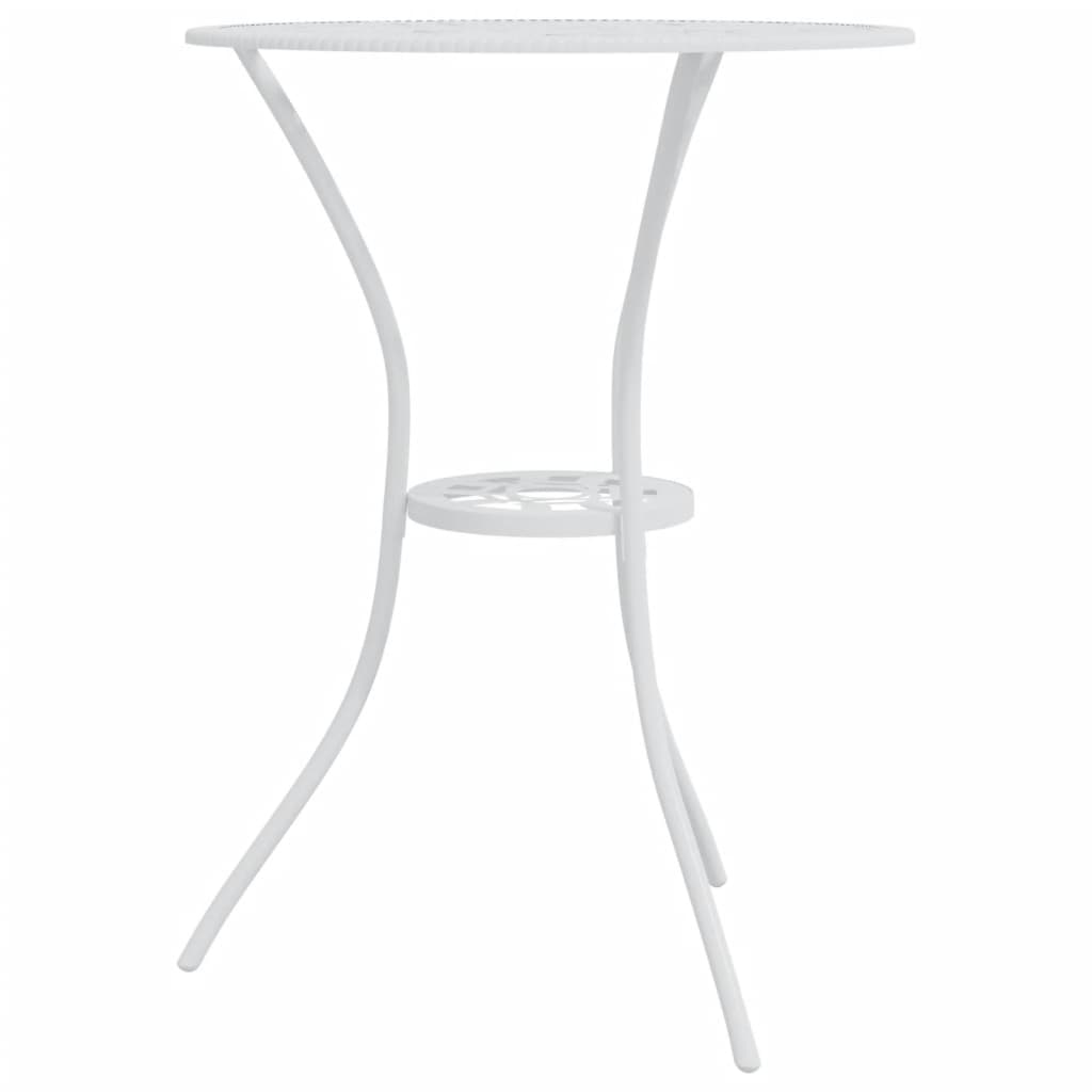 vidaXL Bistro Set | White | Cast aluminium | Small | Durable | Bistro Set