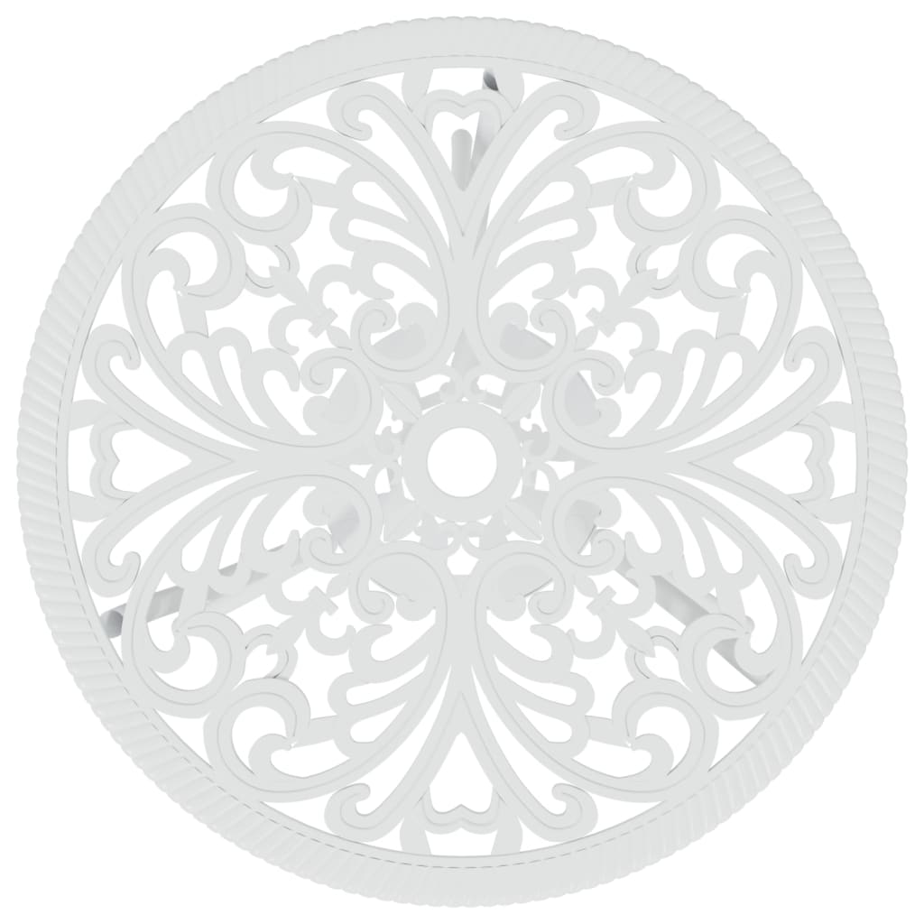 vidaXL Bistro Set | White | Cast aluminium | Small | Durable | Bistro Set