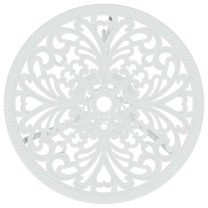 vidaXL 3 Piece Bistro Set Cast Aluminium White