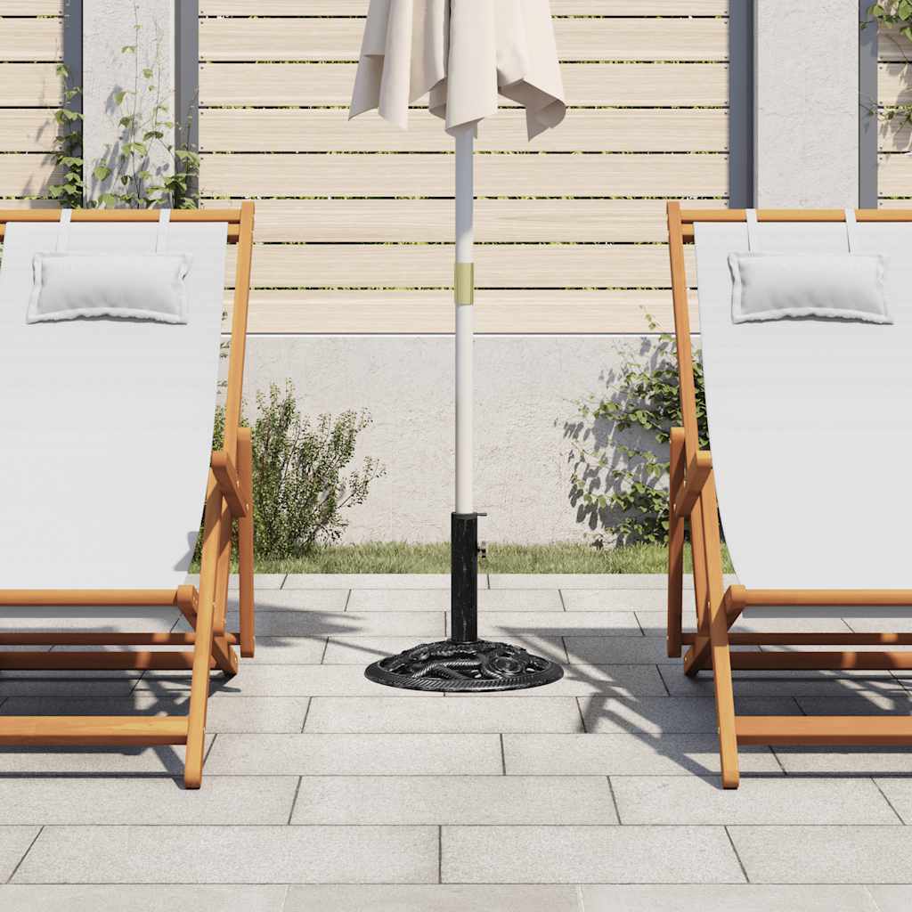 vidaXL Umbrella Base Black 40x40x32 cm Cast Iron