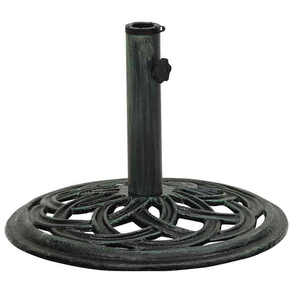 vidaXL Umbrella Base Green 44x44x31 cm Cast Iron