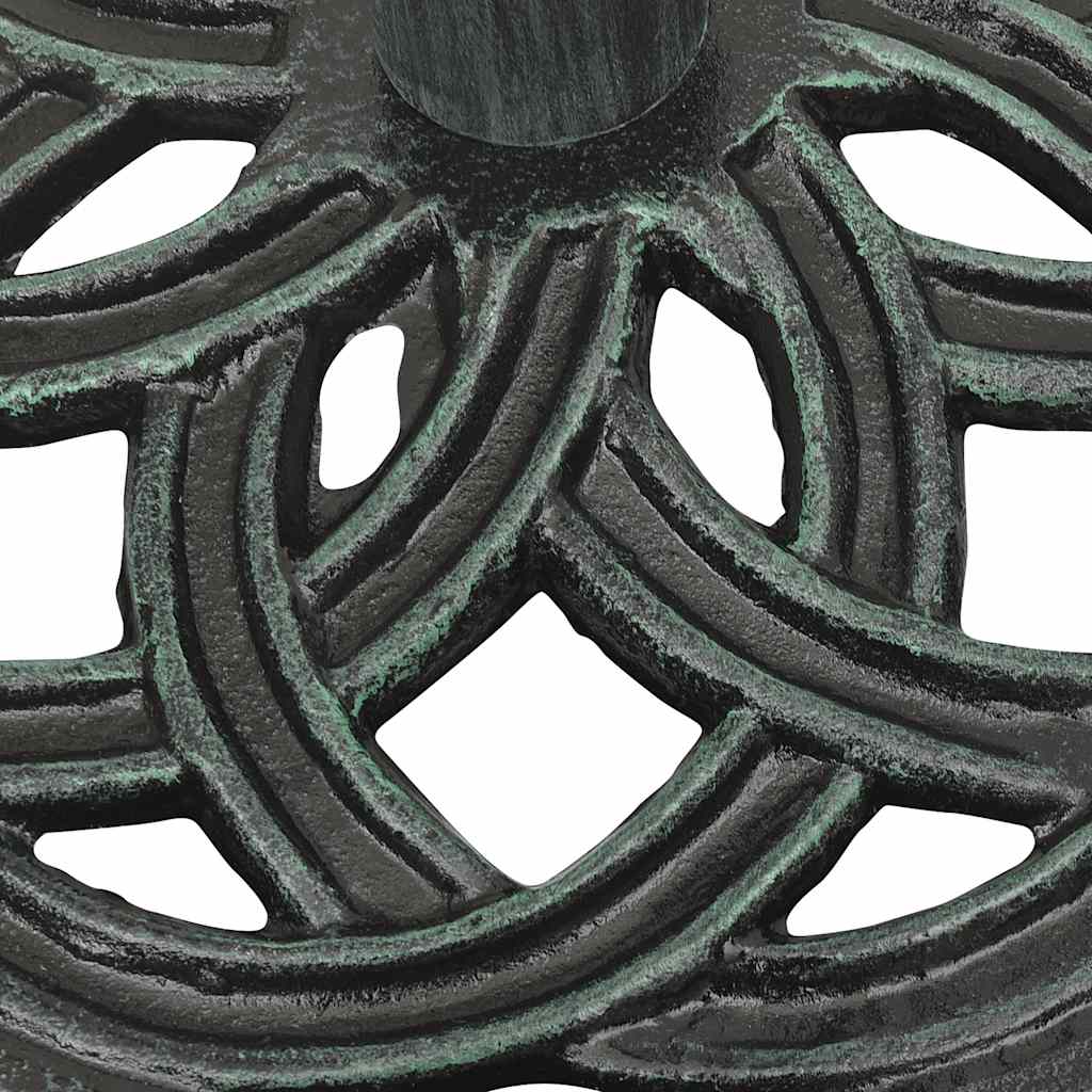 vidaXL Umbrella Base Green 44x44x31 cm Cast Iron