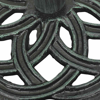 vidaXL Umbrella Base Green 44x44x31 cm Cast Iron