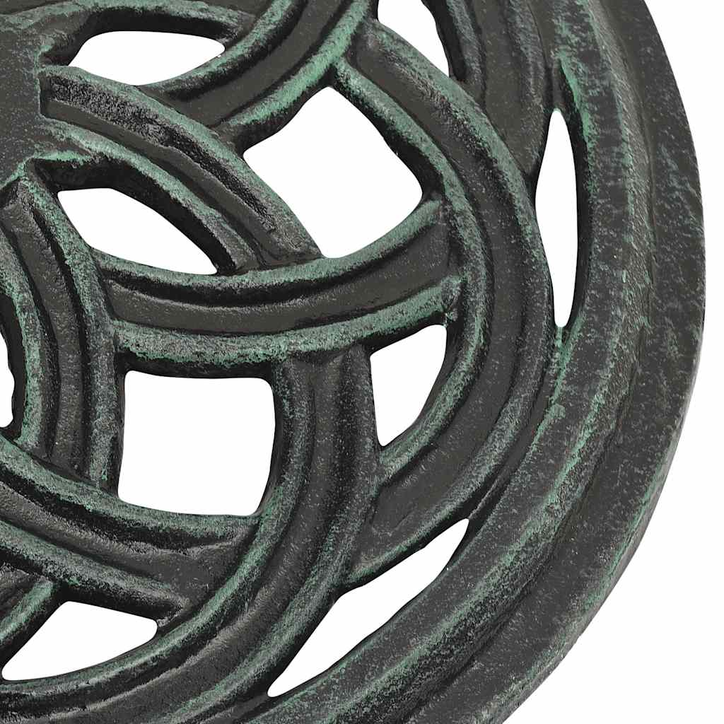 vidaXL Umbrella Base Green 44x44x31 cm Cast Iron