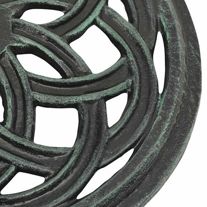 vidaXL Umbrella Base Green 44x44x31 cm Cast Iron