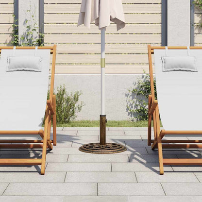 vidaXL Umbrella Base Bronze 44x44x31 cm Cast Iron