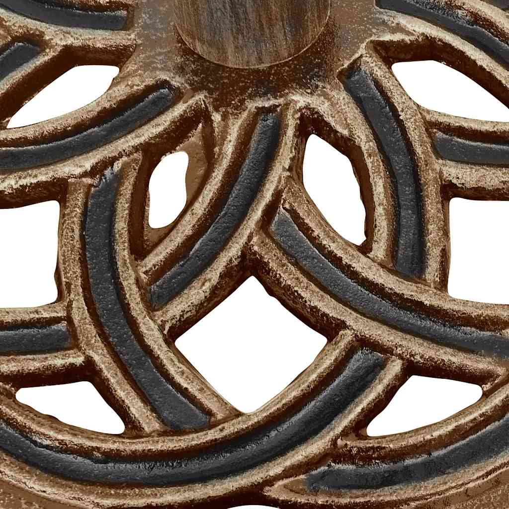 vidaXL Umbrella Base Bronze 44x44x31 cm Cast Iron