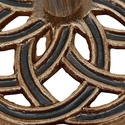 vidaXL Umbrella Base Bronze 44x44x31 cm Cast Iron