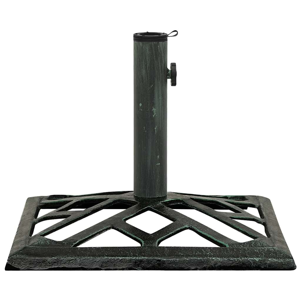 vidaXL Umbrella Base Green 44x44x31 cm Cast Iron