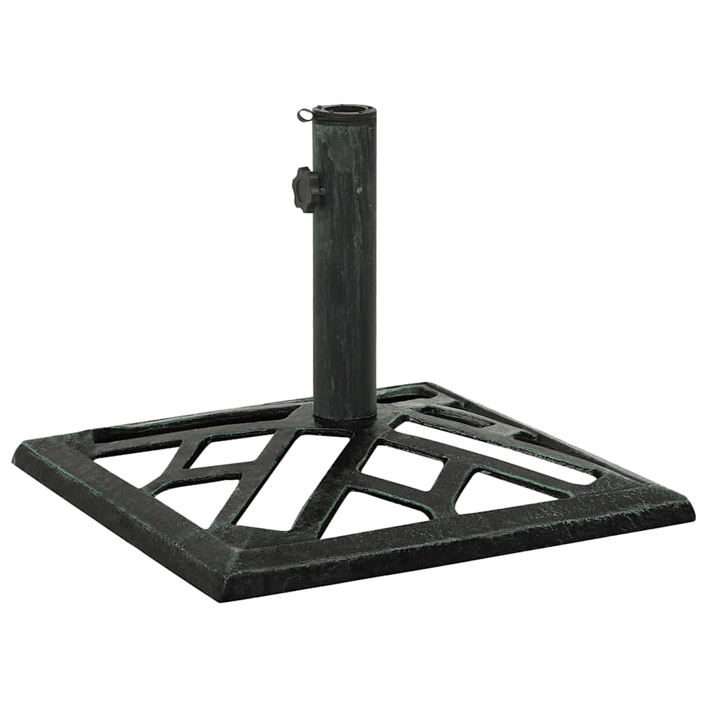 vidaXL Umbrella Base Green 44x44x31 cm Cast Iron