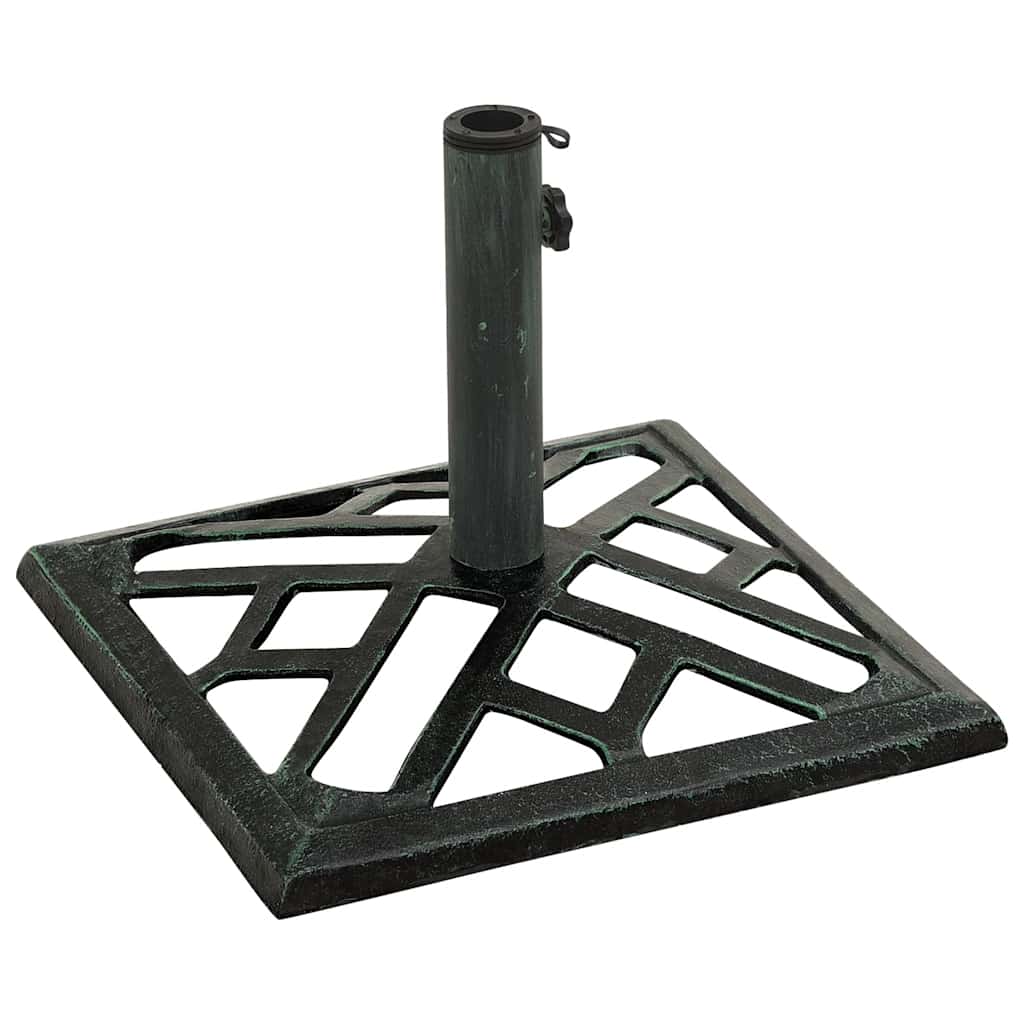 vidaXL Umbrella Base Green 44x44x31 cm Cast Iron