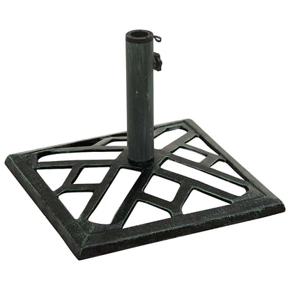 vidaXL Umbrella Base Green 44x44x31 cm Cast Iron