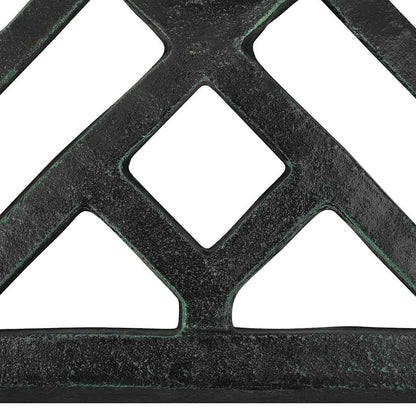 vidaXL Umbrella Base Green 44x44x31 cm Cast Iron