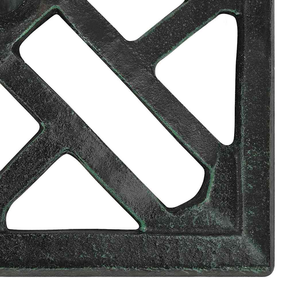 vidaXL Umbrella Base Green 44x44x31 cm Cast Iron