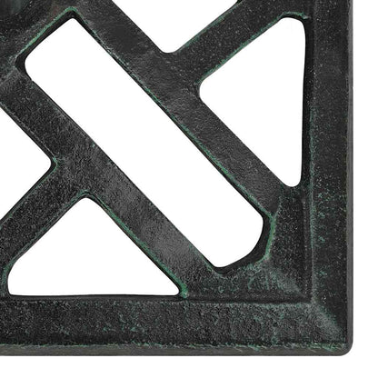 vidaXL Umbrella Base Green 44x44x31 cm Cast Iron