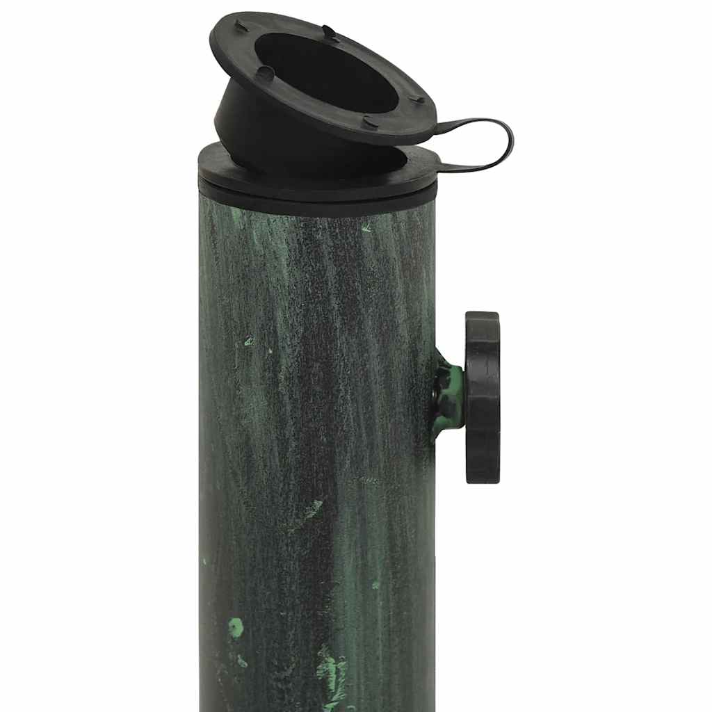 vidaXL Umbrella Base Green 44x44x31 cm Cast Iron