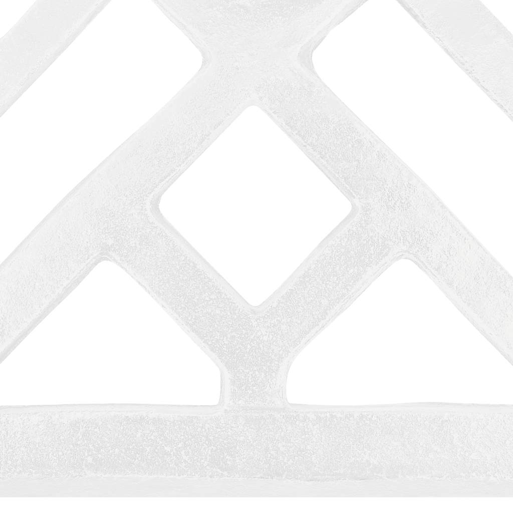 vidaXL Umbrella Base White 44x44x31 cm Cast Iron