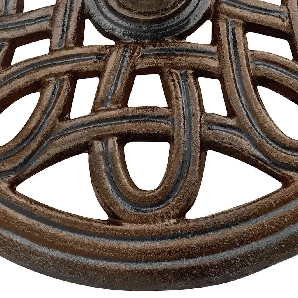 vidaXL Umbrella Base Bronze 40x40x32 cm Cast Iron