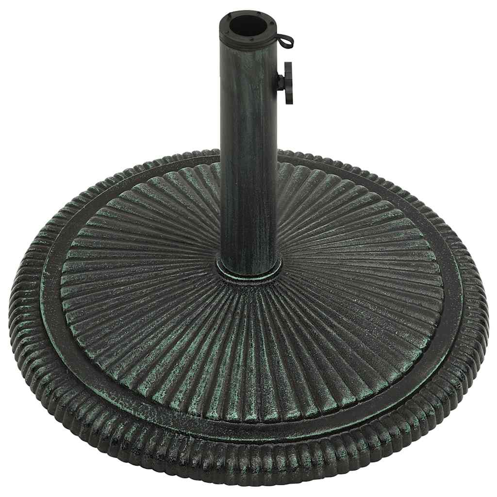 vidaXL Umbrella Base Green 45x45x30 cm Cast Iron