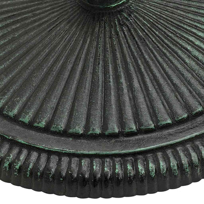 vidaXL Umbrella Base Green 45x45x30 cm Cast Iron