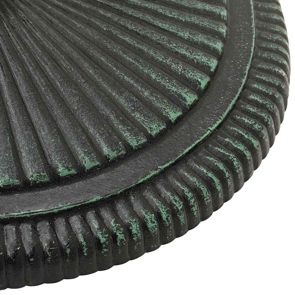 vidaXL Umbrella Base Green 45x45x30 cm Cast Iron