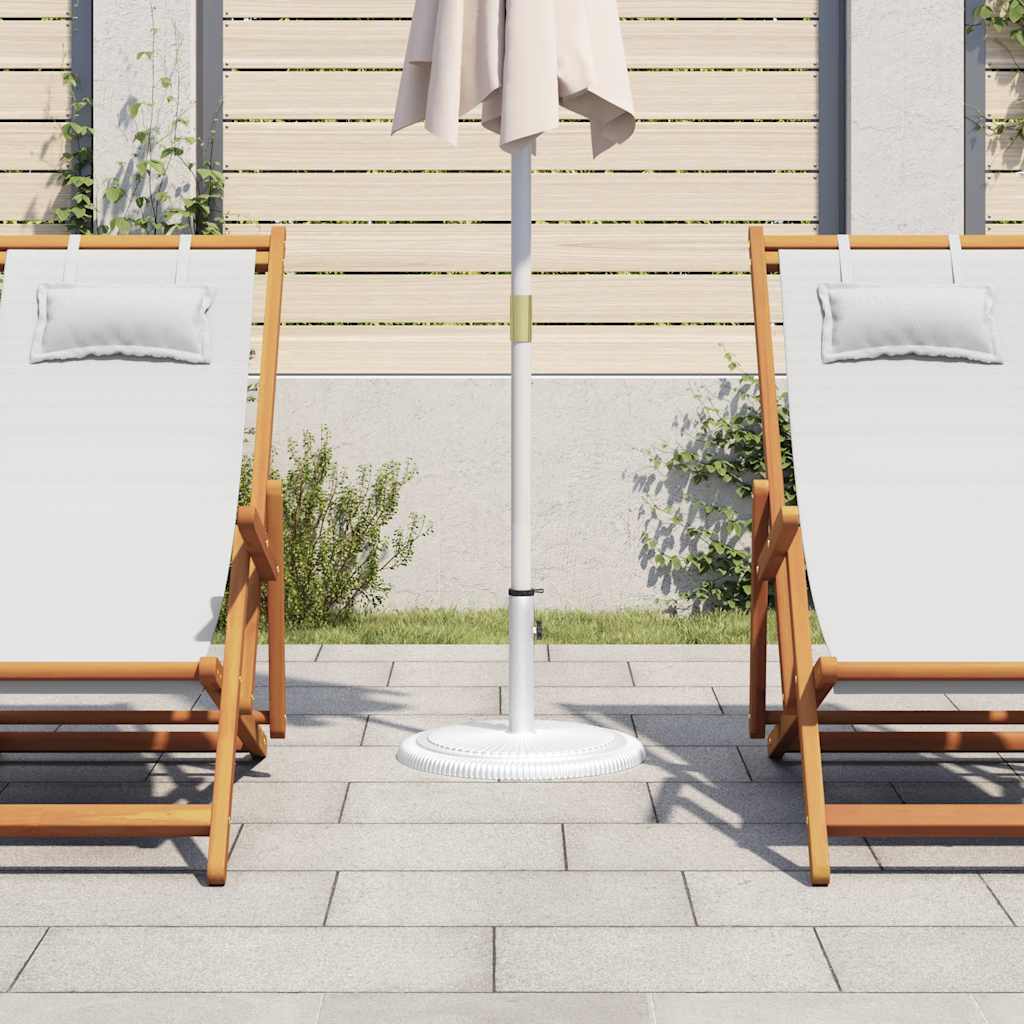 vidaXL Umbrella Base White 45x45x30 cm Cast Iron