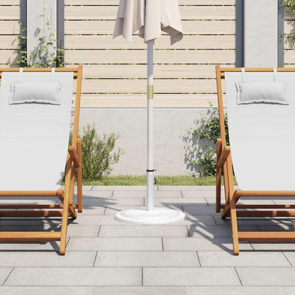 vidaXL Umbrella Base White 45x45x30 cm Cast Iron