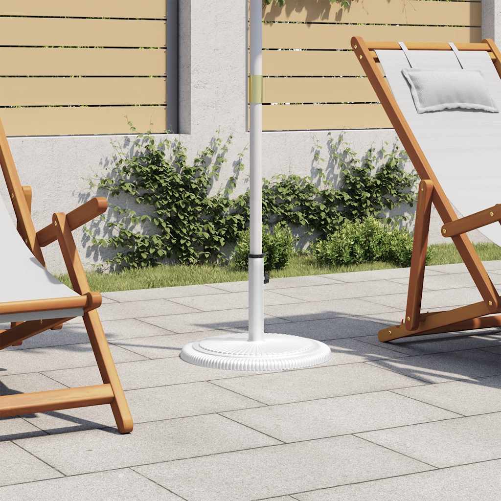 vidaXL Umbrella Base White 45x45x30 cm Cast Iron