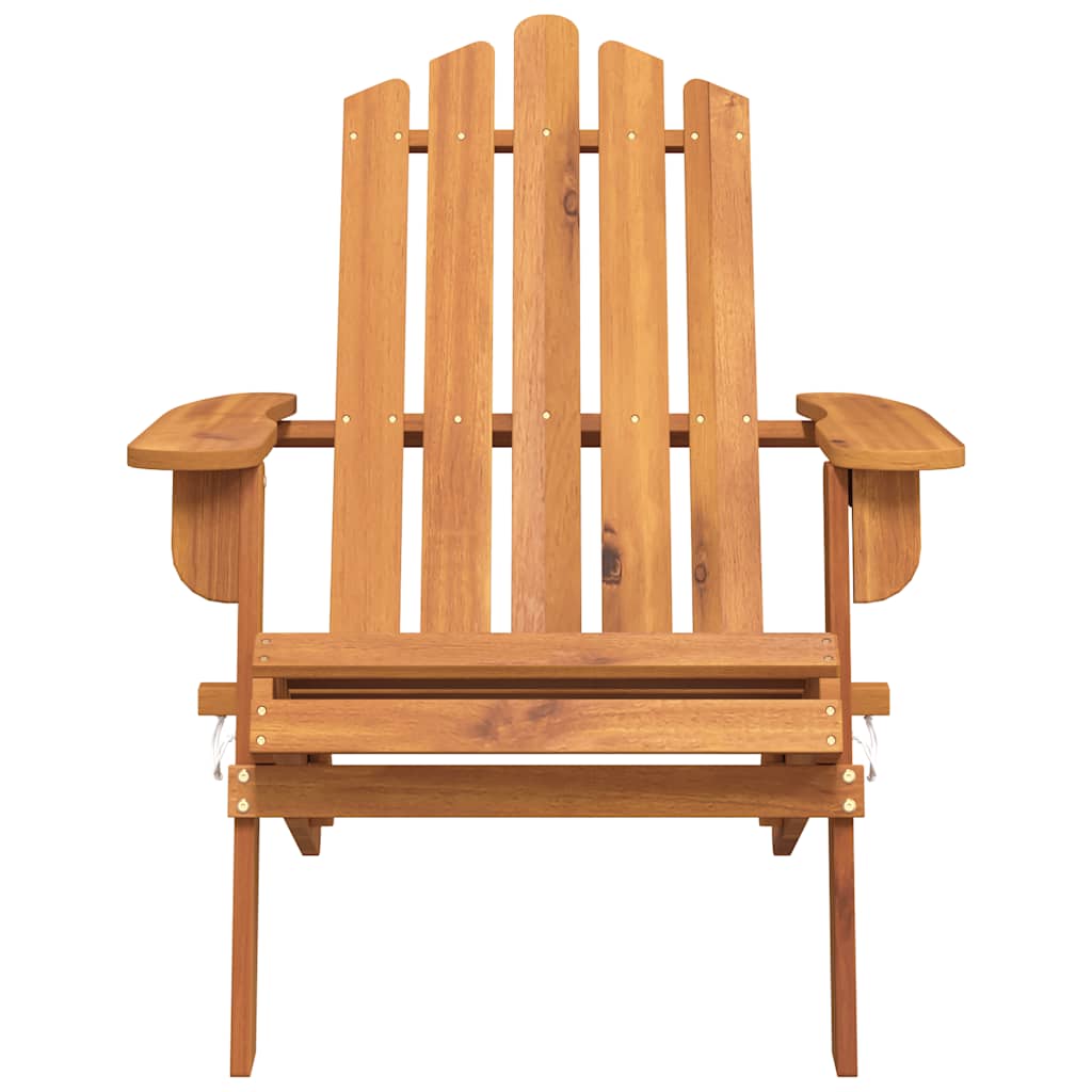 vidaXL Garden Chair | Natural wood | Solid Acacia wood | Standard | Foldable