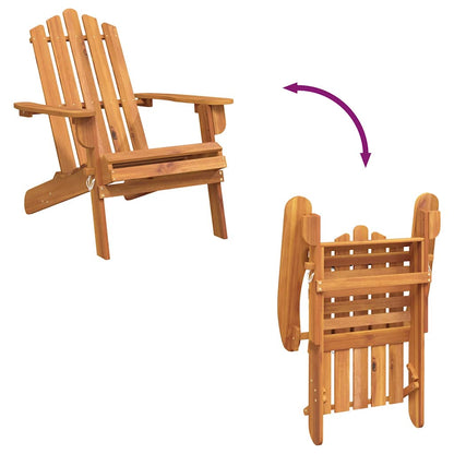 vidaXL Garden Chair | Natural wood | Solid Acacia wood | Standard | Foldable