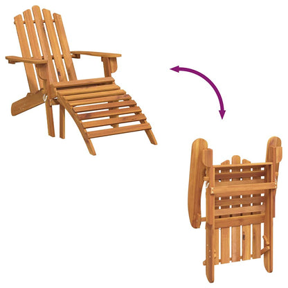 vidaXL Garden Chair | Natural wood | Solid Acacia wood | Standard | Foldable