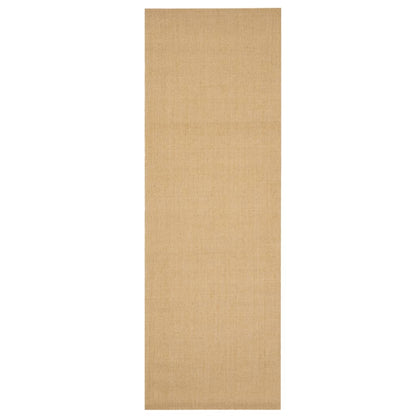 vidaXL Rug Natural Sisal 66x200 cm