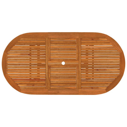 vidaXL Garden Dining Set | Reddish-Brown | Solid Eucalyptus Wood | Medium