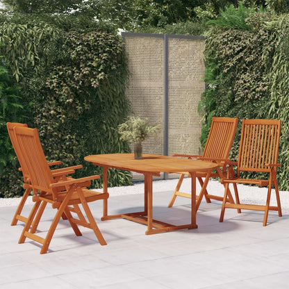 vidaXL Garden Dining Set | Reddish-Brown | Solid Eucalyptus Wood | Medium