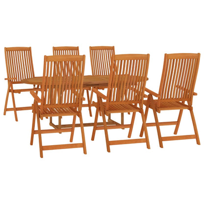 vidaXL Garden Dining Set | Reddish-brown | Solid eucalyptus wood | Medium