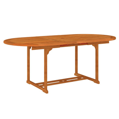 vidaXL Garden Dining Set | Reddish-brown | Solid eucalyptus wood | Medium